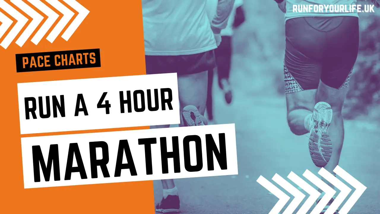 4 hour marathon pace chart