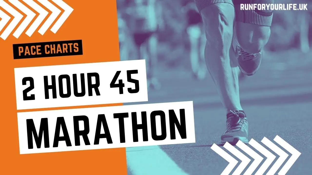 2 hour 45 marathon pace chart