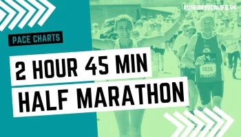 2 hour 45 minutes half marathon pace chart