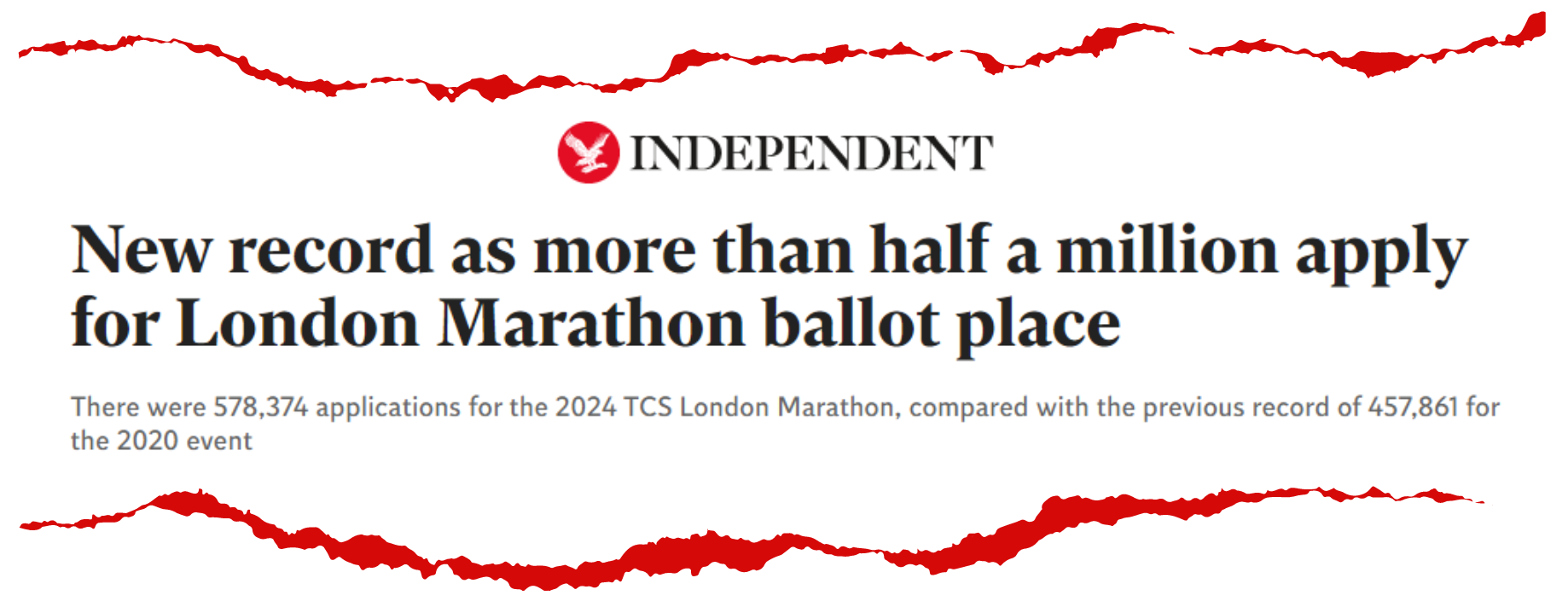 Record ballot numbers for London Marathon 2024
